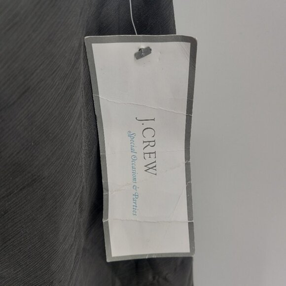 J. Crew Gray Silk Special Occasion Strappless Dress Size 12 - Picture 3 of 8